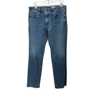 AG Adriano Goldschmied Jeans The Graduate Mens Size 34 Regular Blue Tailored Leg